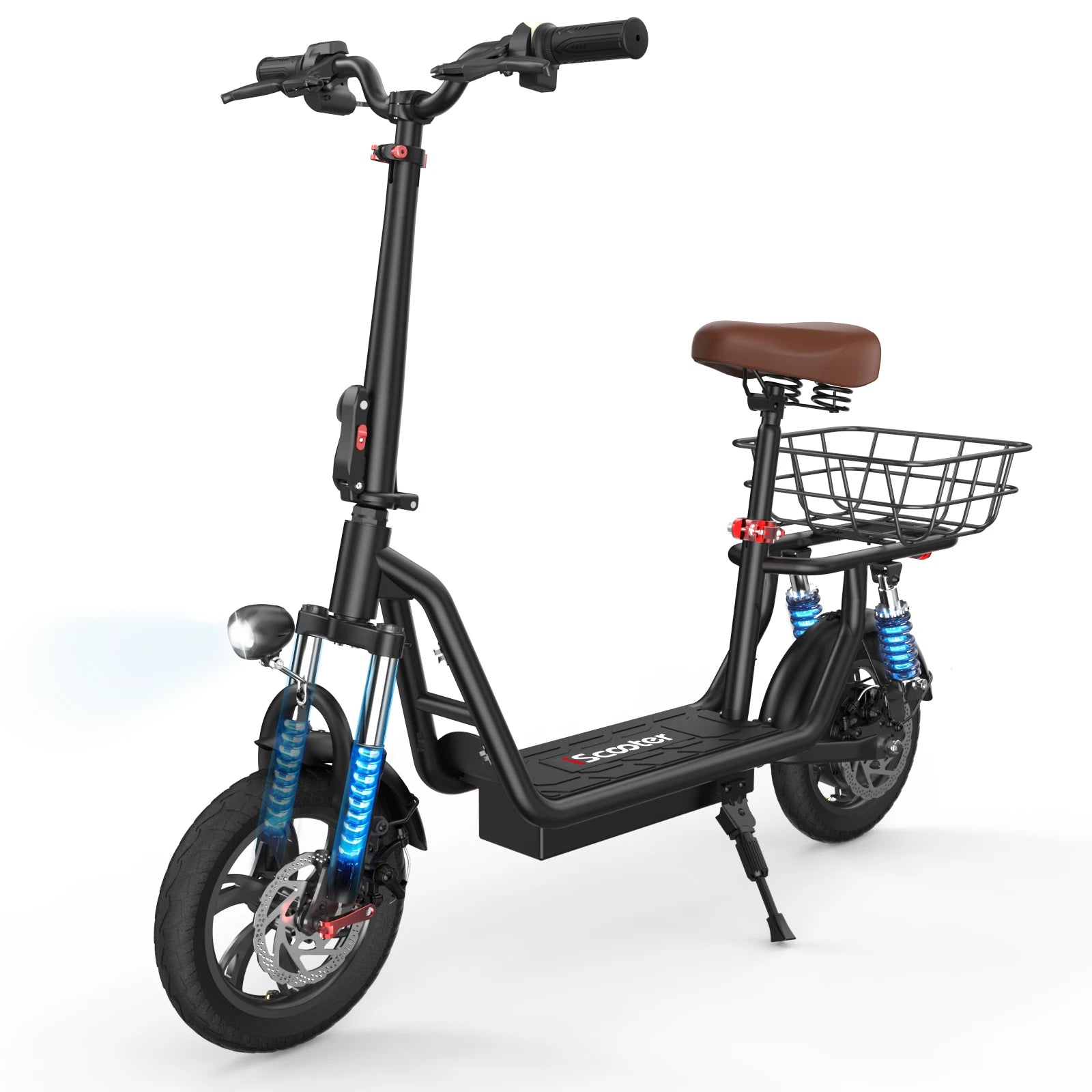 ISCOOTER i12 Elektroroller für Erwachsene 500W Motor E-Scooter 36V7.5AH Akku Elektroroller 12 Zoll Straßenreifen Elektroroller