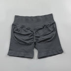 Impact Shorts 4.5" Nahtlos, hochelastisch, niedrig gerippter Bund, dezenter Po-Kontur-Shorts, Fitness Workout Yoga Gym Shorts