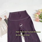 Damen High-Waist Schlag-Yogahosen Bequeme Pilates-Laufleggings Stylische Fitness-Sporthosen