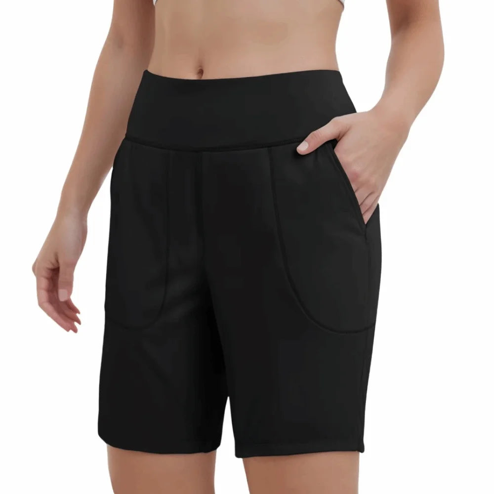 Active Wear Elastic Waist Women Running Shorts High Waist Quick Dry Sport Shorts Comfortable Breathable Yoga Pants Workout
