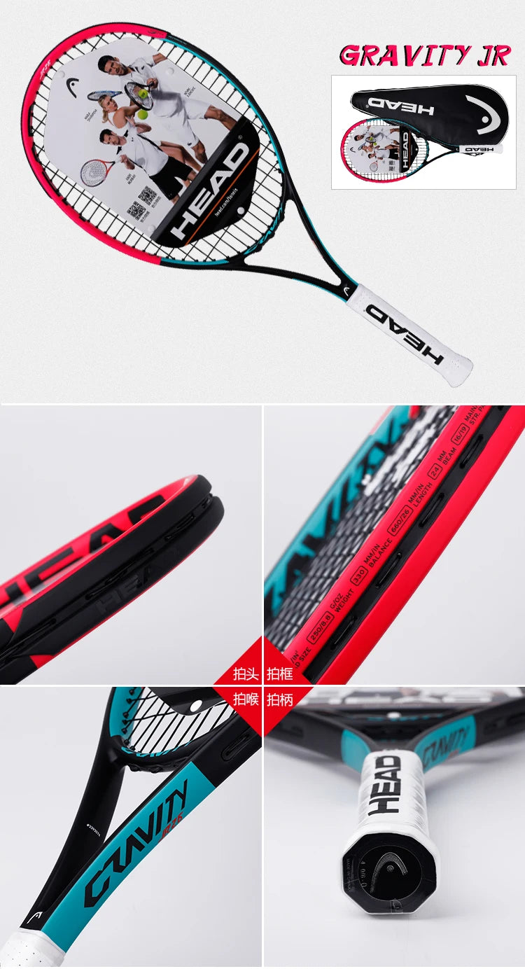 HEAD 2026 Neuer Carbon Tennisschläger für Herren Damen Tenis Raquete Blau