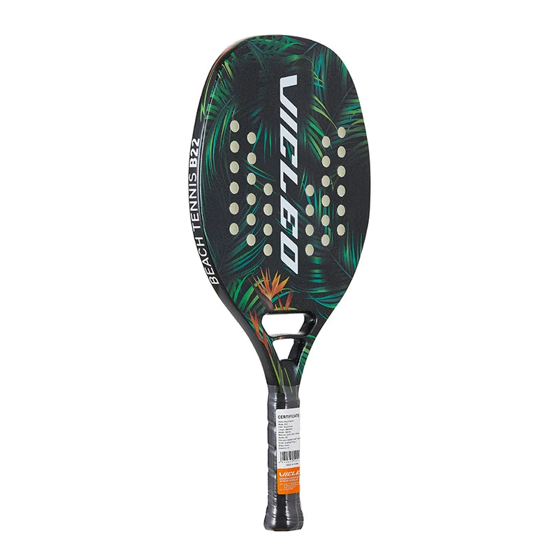 Kawasaki Beach-Tennisschläger aus Carbonfaser mit weicher Schlagfläche und schützender Schlägerhülle