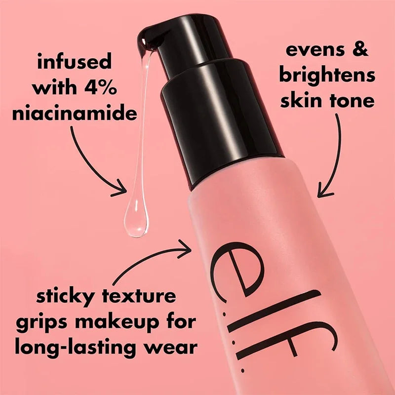 Elf Makeup Base Gel Primer 24ml für trockene Haut – stark feuchtigkeitsspendend, kein Abrollen & natürliches Finish, feuchtigkeitsspendende, leichte Formel