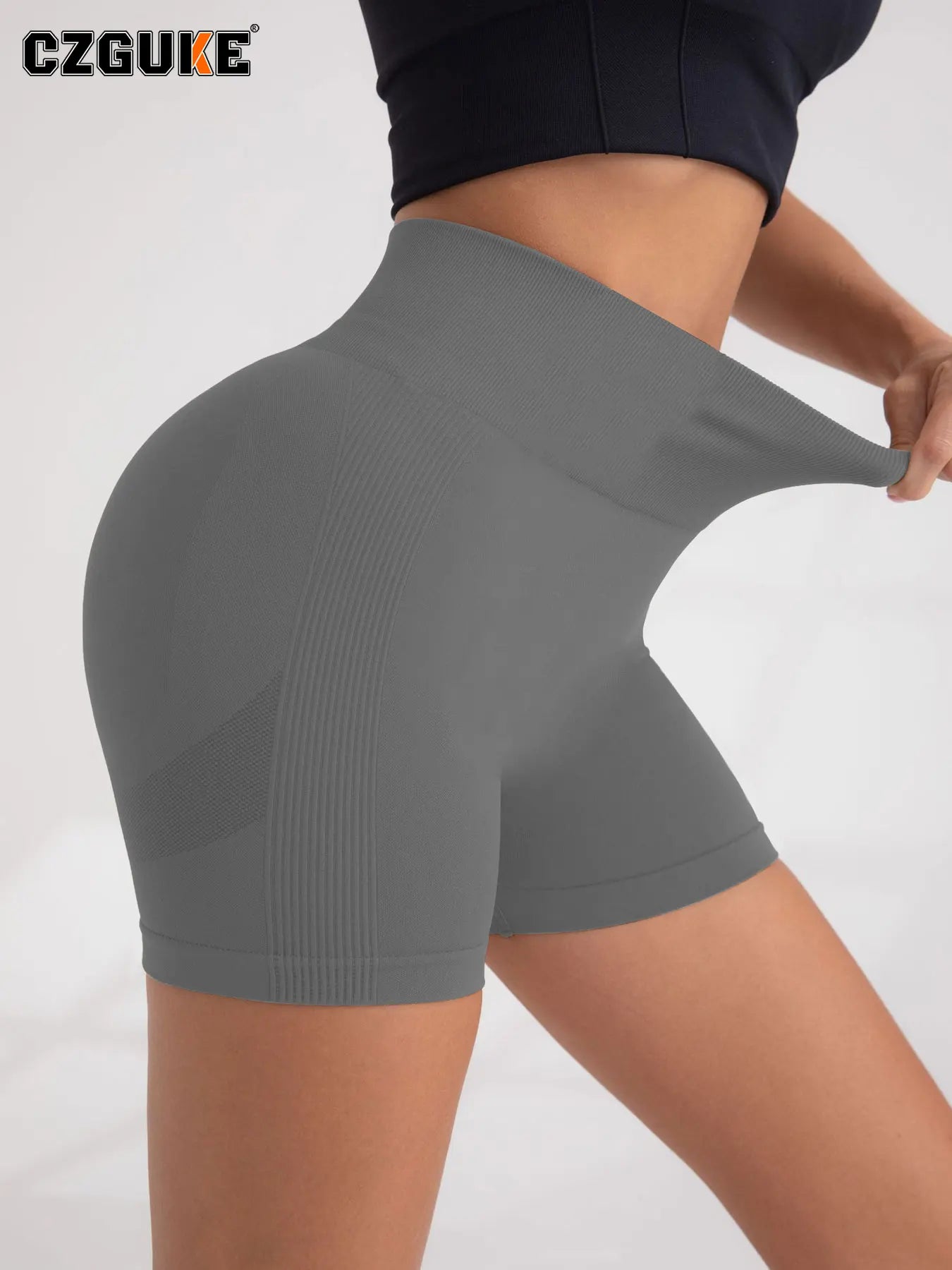 CZGUKE Damen-Outdoor-Sporthorts, Fitnesshose, Gym-Aufwärmhose, Yogahose, hochwertige, enge Jogging-Shorts und Radhose