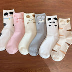 Mode Süß Niedlich 3D Tierohren Schwein Strumpfwaren Winter Warme Cartoon-Socken für Kinder Harajuku Baumwolle Weiche Hausschuhsocke