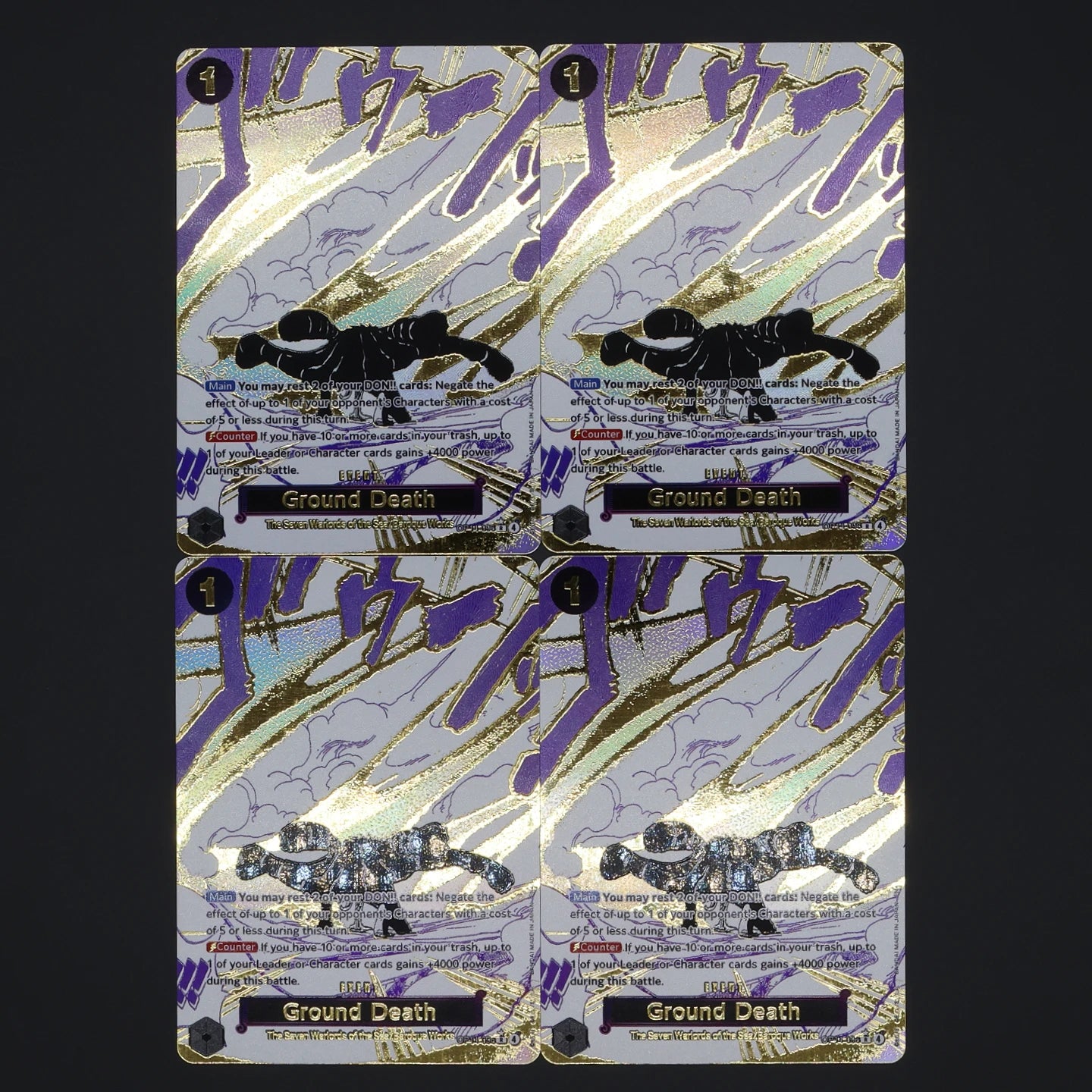 One Piece TCG OPCG English Manga Event Card Set Gear 2 DDM GGG Ground Death Frighten Me OP09 OP10 OP11 OP12 OP14 Goldprägung