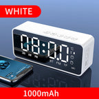 Radiowecker FM Bluetooth Lautsprecher Tragbarer Subwoofer Caixa De Som Sound Box Musik Drahtlose Mini Tieftöner Bocina Lampensäule