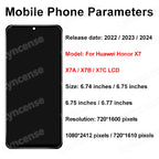 OEM LCD für Huawei Honor X7 LCD CMA-LX2 Touchscreen Digitizer für Honor X7A Display X7B LCD CLK-LX1 RKY-LX1 Baugruppe Honor X7c