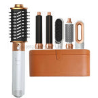 6-in-1 Haartrocknerbürste Heißkamm-Set Professioneller Lockenstab Haarglätter Styling-Tool Luft-Styling Haartrockner Haushaltsgerät