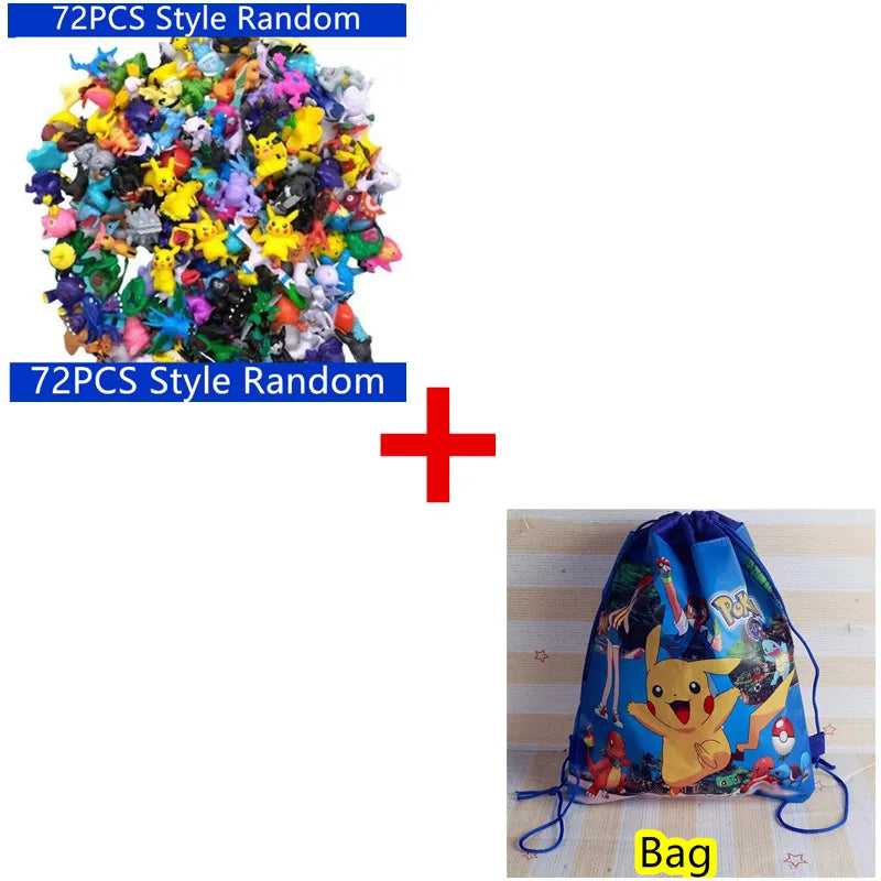 144 Anime Stil Actionfigur Modell Pokémon Figur Spielzeug Ornament Dekoration Sammlerstücke Spielzeug für Kinder Weihnachtsgeschenk