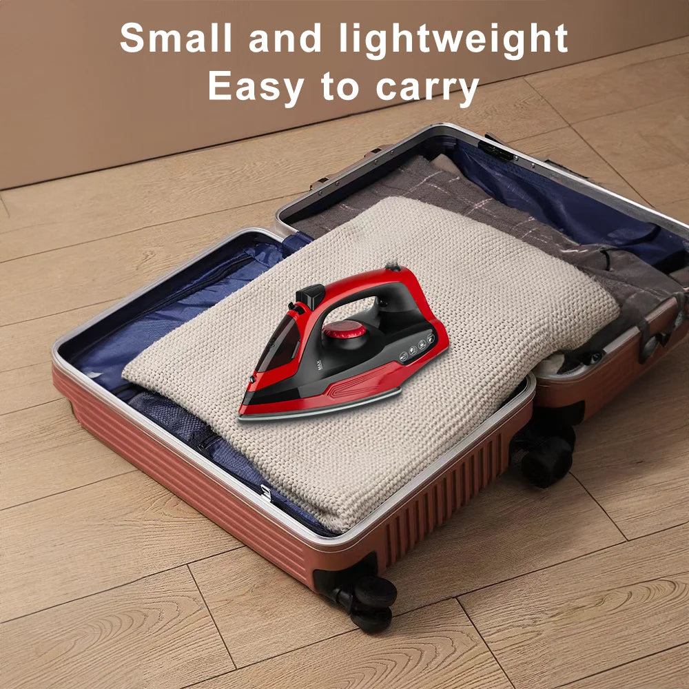 Electric Household Handheld Steam Iron Portable Iron 1400W 3 Gear Adjustable Ironing Machine For Clothes Fabric Dry Ironing
