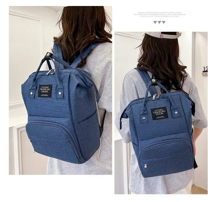 Wickelrucksack Windeltasche Mama Große Kapazität Taschen Mama Baby Multifunktionale Wasserdichte Outdoor Reise Windeltaschen für die Babypflege