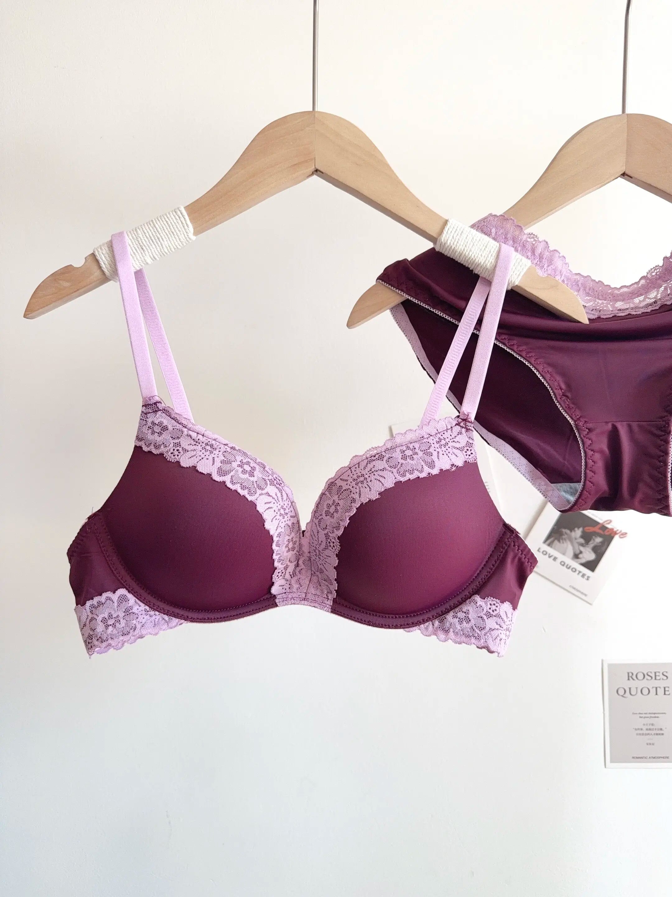 Sexy Leopard-Print-Dessous-Set für Damen, kabellos, unsichtbarer Push-Up für kleine Brüste, verstellbares A-bis-C-Körbchen, transparenter, reiner Spitzen-Look, S-XL