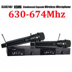 SLXD Mikrofon 500/600/800MHz Drahtloses Mikrofonsystem 4-Pin Headset KSM8/Beta58 Professionelles Audio-Equipment für Bühne Karaoke