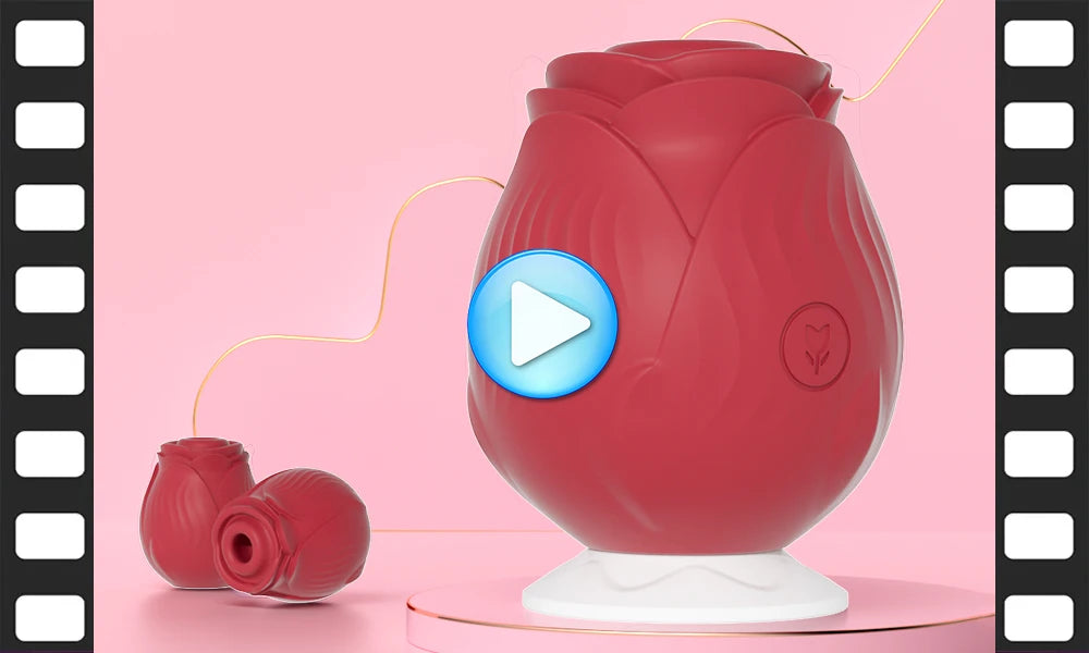 Leistungsstarker Saugvibrator für Frauen Vakuum-Klitorisstimulator Oralsauger für weibliche Brustwarzen Klitoris-Sauger Vibrations-Sexspielzeug für Erwachsene Rosen-Spielzeug