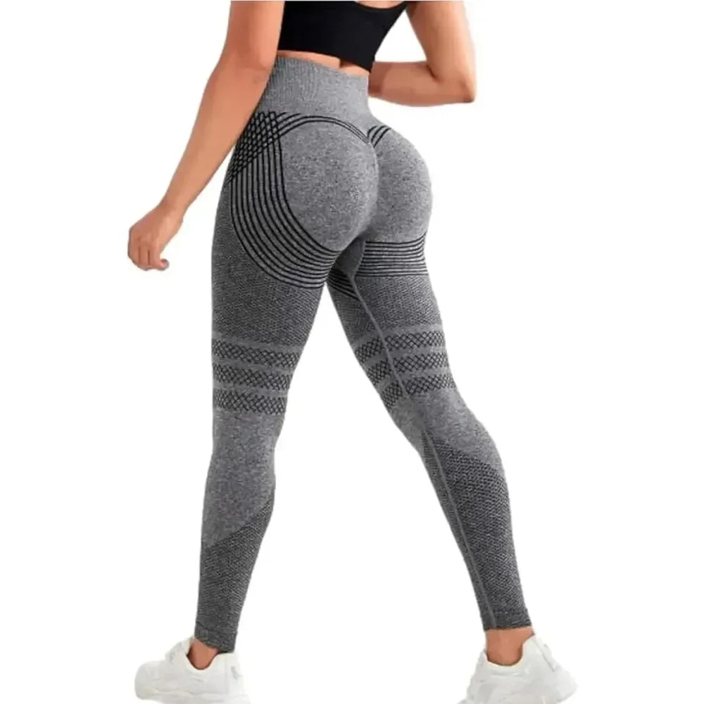 Damen Cellulite 3D Leggings, High Waist Po-Lifting Bauchkontrolle, Anti-Cellulite Leggings für Fitnessstudio Workout Yoga