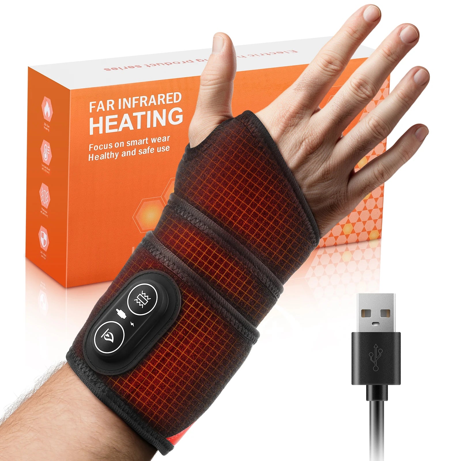 Multifunktionaler Heiz-Handgelenkschutz Sportschutz Handmassagegerät Stütz-Handgelenkband Manschette Werkzeug Wärme-Gesundheitspflegegerät Hauptbild
