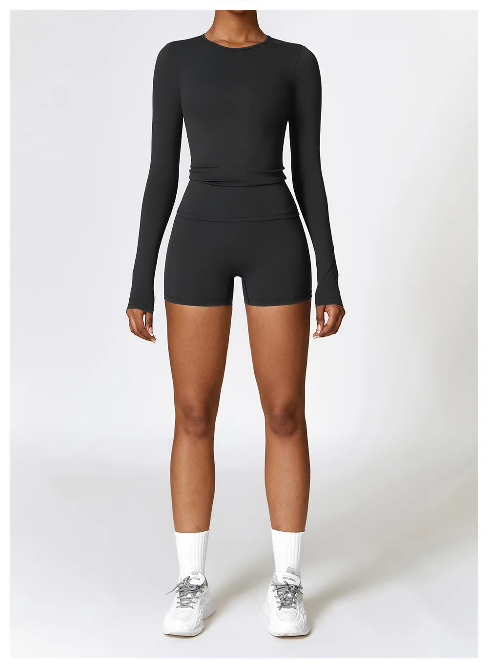 NCLAGEN Yoga-Shirts für Damen, Langarm, Winter, Fitness, Laufen, Gym-Kleidung, Workout, Dry Fit, atmungsaktiv, hochelastisches Sport-Oberteil