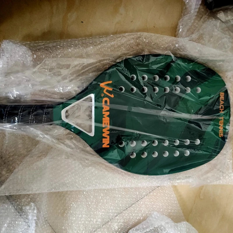 Neuestes hochwertiges Beach-Tennis-Racket aus Carbonfaser, weiche EVA-Oberfläche, Beach-Tennisschläger mit Tasche, leicht
