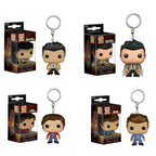 FUNKO POP Supernatural Neue Figur Castiel mit Flügel Sam SCHLÜSSELANHÄNGER Spielzeug Vinylfigur Sammlung Pocket Schlüsselkette Spielzeuge