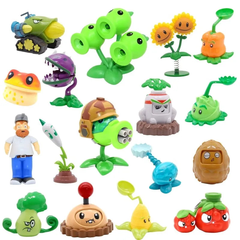 PLANTS VS ZOMBIES Verrückter Dave Spiel Actionfigur Straßensperre Eimer Totengräber Zombie Modell Puppe Kinderspielzeug Kindergeschenke