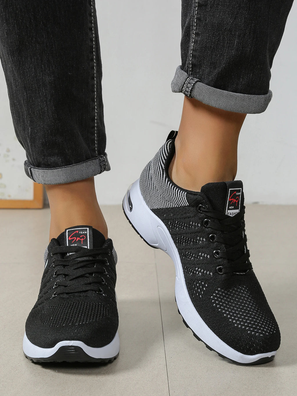 Herrenschuhe Mode Super Atmungsaktive Schnür-Laufschuhe – Rutschfest, langlebig und kissenweich – Herren Mode-Sneaker