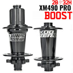 2024 KOOZER XM490 PRO BOOST Mountain Bike Hubs Steel shaft Sealed Bearing 148x12MM 110x15MM 141x5MM 28H 32 Holes Noise hub