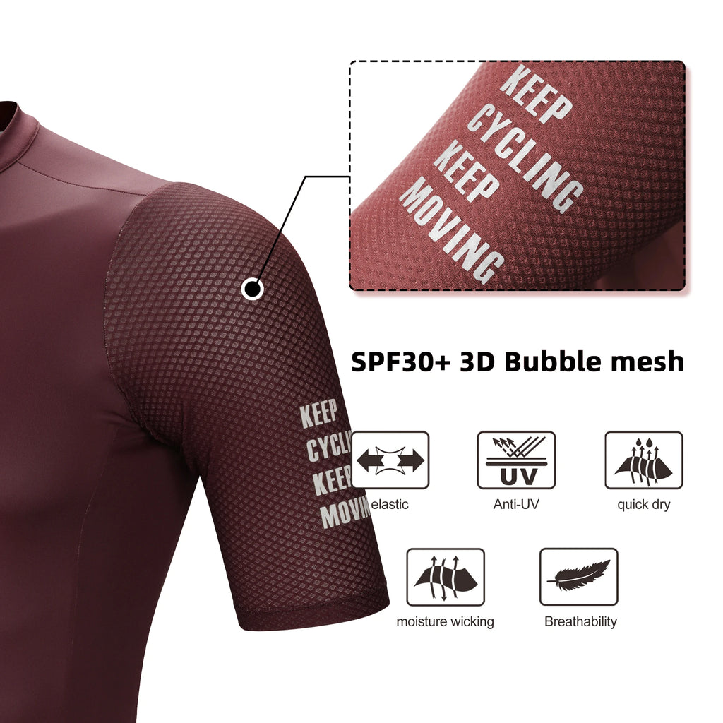 DAREVIE Radtrikot Kleine Größe SPF 50+ Trainingsniveau Herren Damen Langarm Radtrikot Atmungsaktives Herren Radtrikot