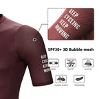 DAREVIE Radtrikot Kleine Größe SPF 50+ Trainingsniveau Herren Damen Langarm Radtrikot Atmungsaktives Herren Radtrikot