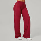 Damen gerade Yoga-Leggings weicher, dehnbarer Stoff Damen-Yogahosen GYM Schweißableitende Eigenschaften Lauf-Sport-Hosen