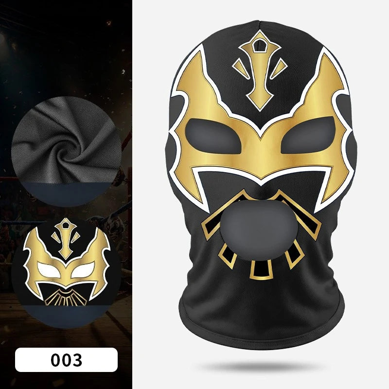 Boxmaske Wrestling Maske Elastische Milchseidenmaske Lycra Stoff Print Halloween Party Kostüm Partymaske