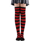 Farbige gestreifte Strümpfe Japanische Overknee-Socken Mode Frauen Warmhalten Socken Sexy Schlanke Lange Socken Strumpfwaren JK Cosplay Lolita Y2k