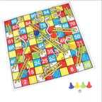 Schach Schlange Leiter Flug 38cm/14.96Zoll Pädagogisches Kinderspielzeug Interessantes Brettspiel Set Tragbares Flugschach Brettspiel