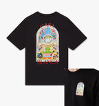 Hochwertiges weißes T-Shirt mit Arch-Print, Kurzarm, lässiger Rundhals, Sommer, Grafikmuster, lockere Passform für Männer und Frauen