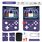 2026 Aktualisierte R36MAX2 Retro-Handheld-Spielkonsole 4,5 Zoll HD-Bildschirm 1024*768 Open Source Tragbarer Taschen-Videospiel-Player