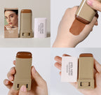 Bronze Foundation Stick Serum-verstärkte Hauttönung Seidige Textur Feuchtigkeitsspendende Deckkraft Concealer Base Ebenmäßiger Hautton Make-up