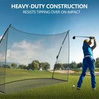10x7 FT Golf Übungsnetz Tragbares Garten-Schlagnetz Schwung-Chipping-Trainingsgerät mit Tragetasche Werkzeuglose Montage