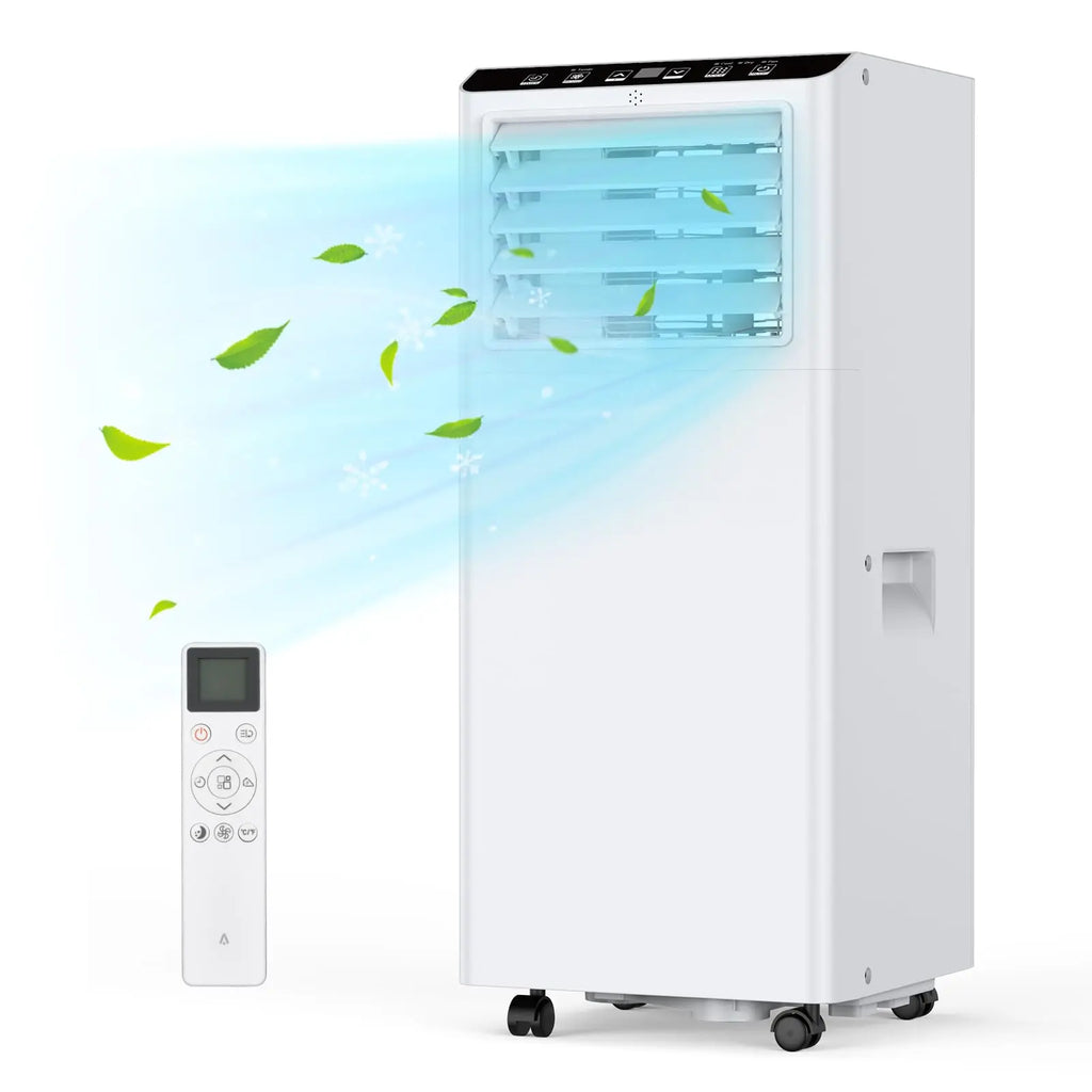 7000 BTU mobile Klimaanlage, 3-in-1 Kühlentfeuchter & Ventilator, 2 Geschwindigkeiten, keine externe Einheit, leise für Räume bis 30 m²