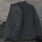 Herren Stehkragenjacke Frühling Atmungsaktiv Leicht Anti-Falten Windjacke Outdoor Sport Freizeit Schnelltrocknende Arbeitsjacken