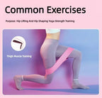 Fabric Resistance Hip Booty Bands Glute Thigh Elastic Workout Squat Circle Stretch Fitness Strips Loops Yoga Gym Equipment 3Pcs