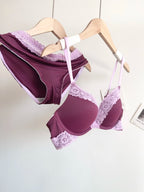 Sexy Leopard-Print-Dessous-Set für Damen, kabellos, unsichtbarer Push-Up für kleine Brüste, verstellbares A-bis-C-Körbchen, transparenter, reiner Spitzen-Look, S-XL