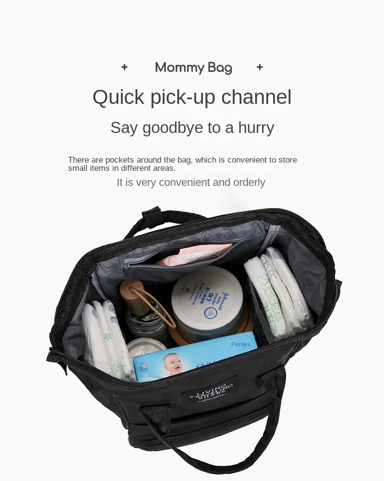 Wickelrucksack Windeltasche Mama Große Kapazität Taschen Mama Baby Multifunktionale Wasserdichte Outdoor Reise Windeltaschen für die Babypflege