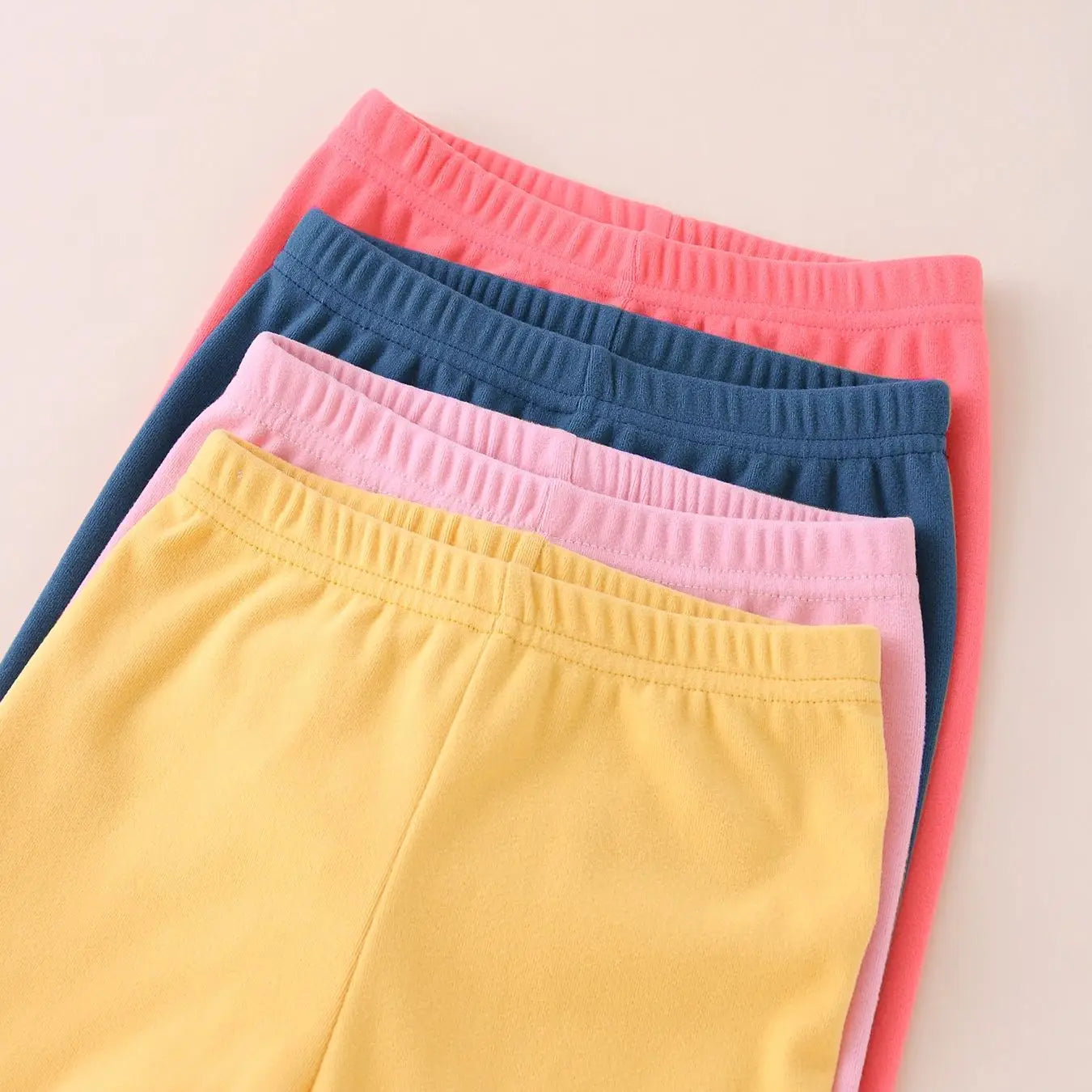 3/4-piece Autumn/Winter Children's Multi-color Combination Fashionable Slim Fit Leggings For Girls Sports And Casual Warm Pants