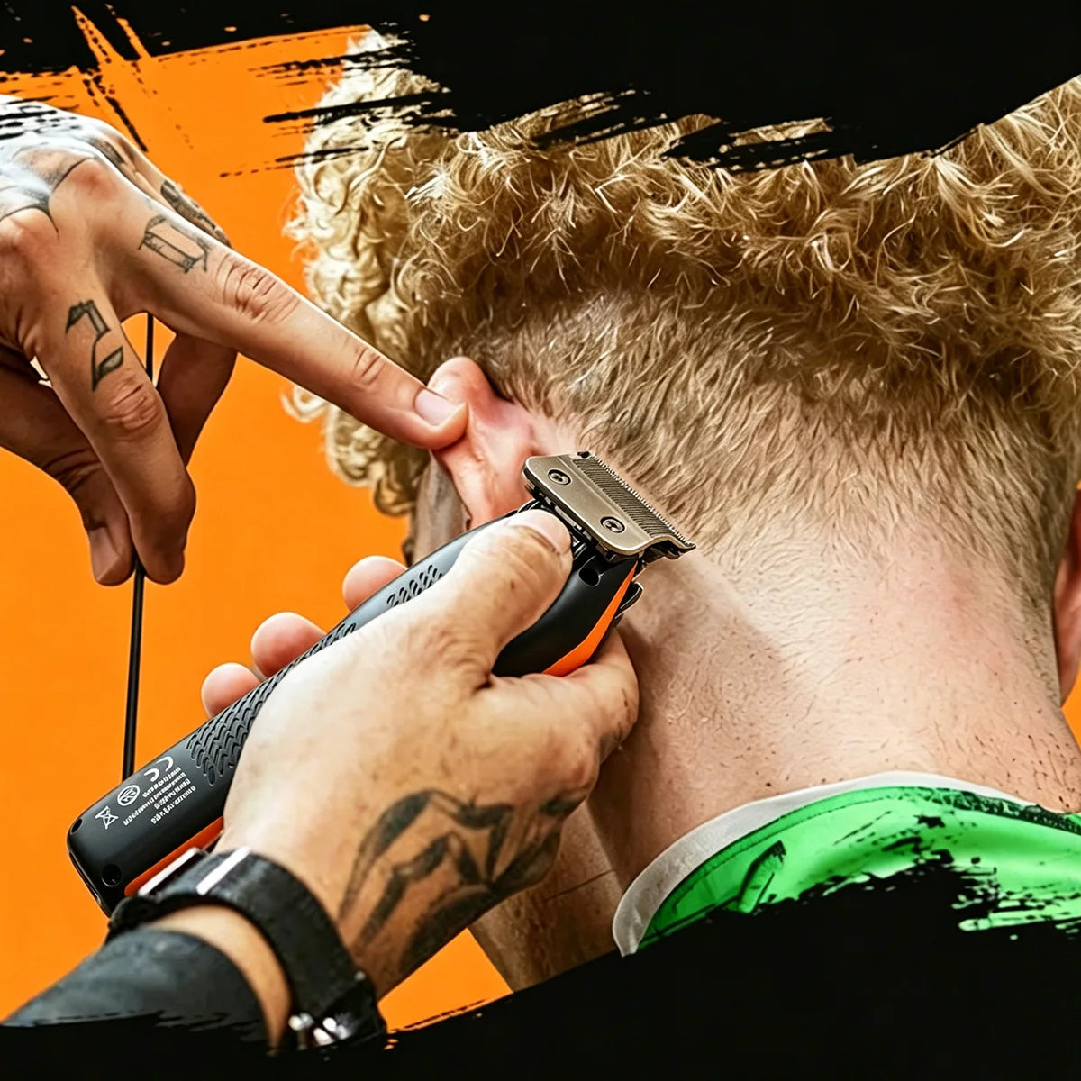 Neuer professioneller BRDCLIP Salon Friseur-Set Vektormotor Haarschneidemaschine 7800-13000 U/min Trimmer 8000-13000 U/min Metallgehäuse 2603 Rasierer