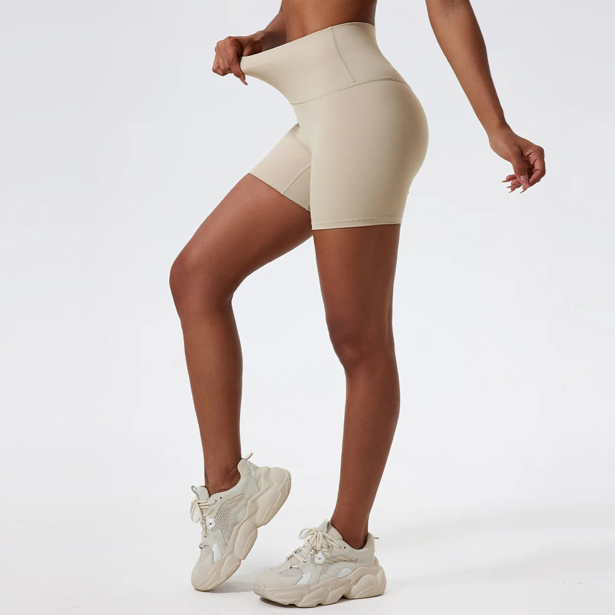 Hearuisavy Damen Yoga Shorts Sommer Soft Buttock Lift Gym Leggings High Waist Sport Shorts Damen Running Workout Shorts Female