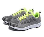 Damen Freizeitschuhe Mode Atmungsaktive Walking Mesh Flache Schuhe Sneakers Weiß Damen Fußbekleidung