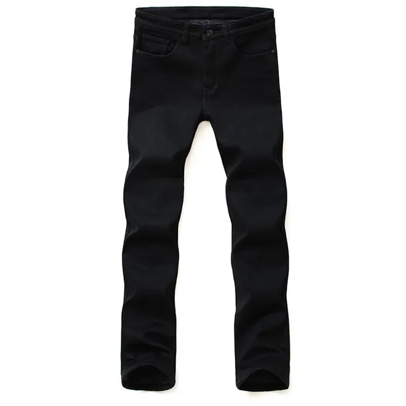 Frühling Herbst Herren Klassische Modemarke Jeans Homme Mann Weiche Stretch Schwarze Biker Maskulino Denim Hose Herrenhosen Overalls