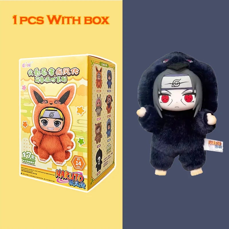 EAKI Naruto Blind Box Shippuden Naruto Uzumaki Sasuke Kakashi Party Serie Plüschpuppe Handgemachtes Ornament Spielzeugsammlung Geschenk