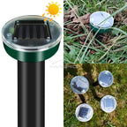 4/8X Solar-Vertreiber Solarbetrieben Ultraschall Sonic Maus Maulwurf Schädlings Nagetier Abwehr Vibrationswelle Garten Rasen Bauernhof Feld Außenbereich