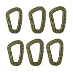 1/2/3/4/6pcs Taktischer Karabiner Karabinerhaken Karabiner Clip Kunststoff Kadett Wandern Camping